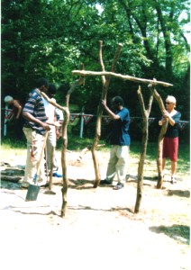 Aufstellen des Gerüsts
